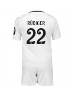 Real Madrid Antonio Rudiger #22 Kotipaita Lasten 2024-25 Lyhythihainen (+ shortsit)